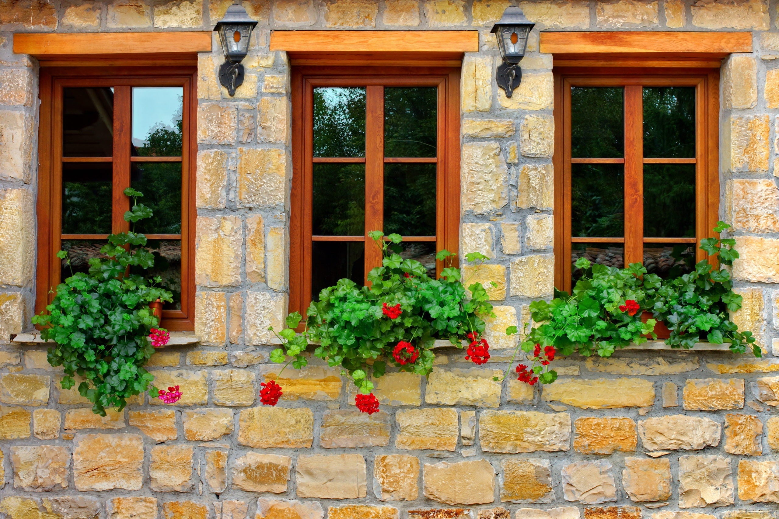 Ventanas de madera rusticas