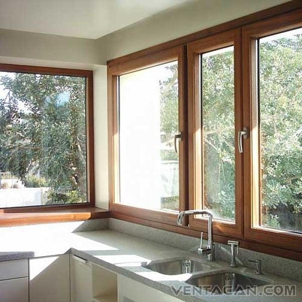 Ventanas mixtas aluminio y madera