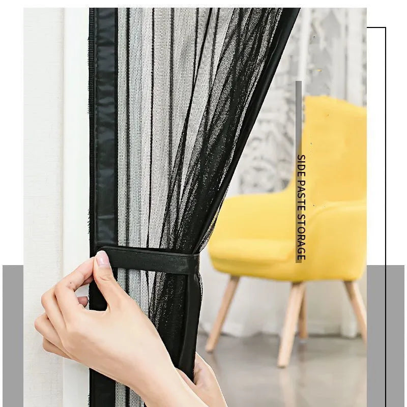 Reinforced Magnetic Screen Door Curtain Net anti Insect Mesh Fly Screen Mosquito Protection Net Room Divider Folding Screen Wall