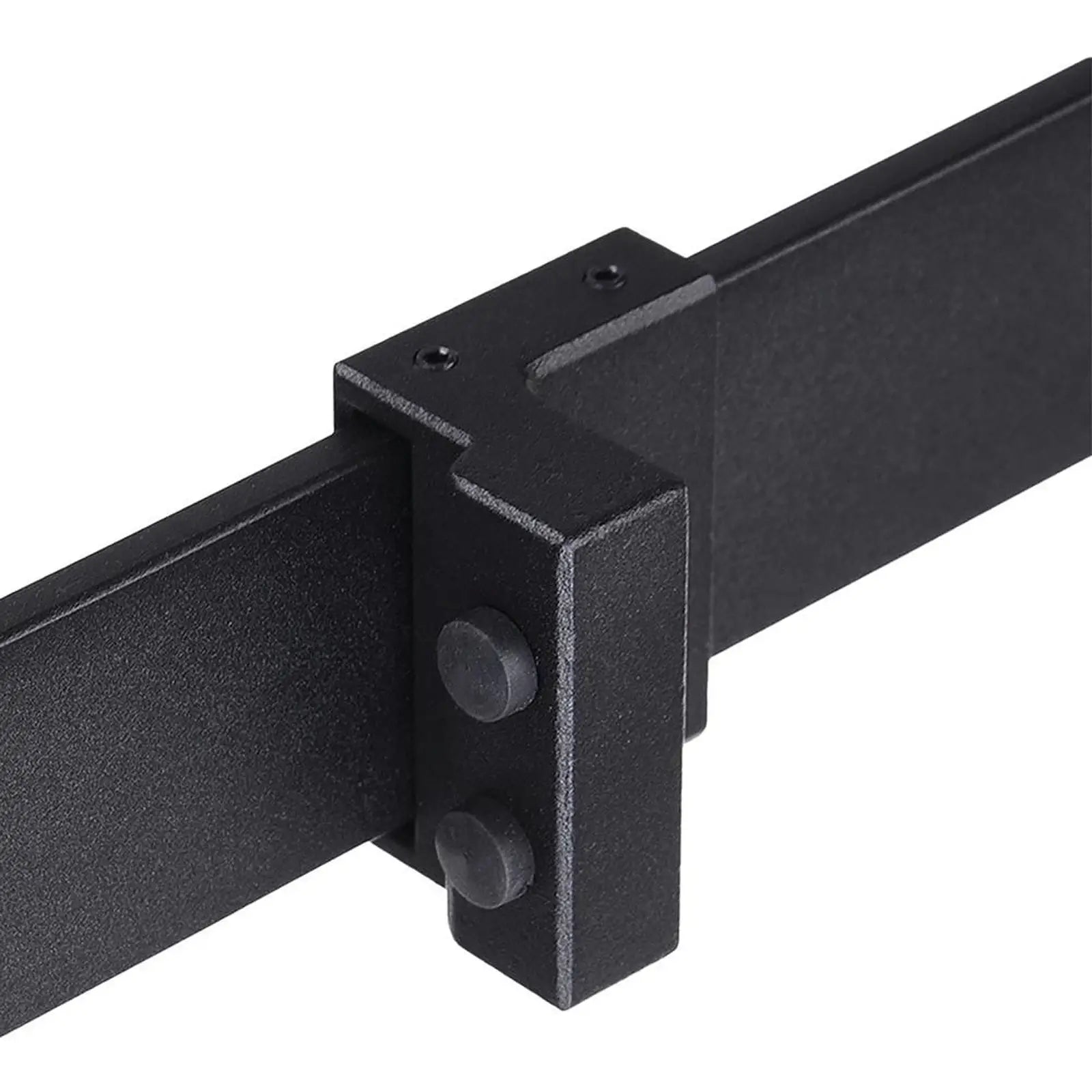 Herraje para Puerta Corredera 200 cm Tipo Flecha Kit de Accesorios para Puerta Corrediza Granero de Madera Negro