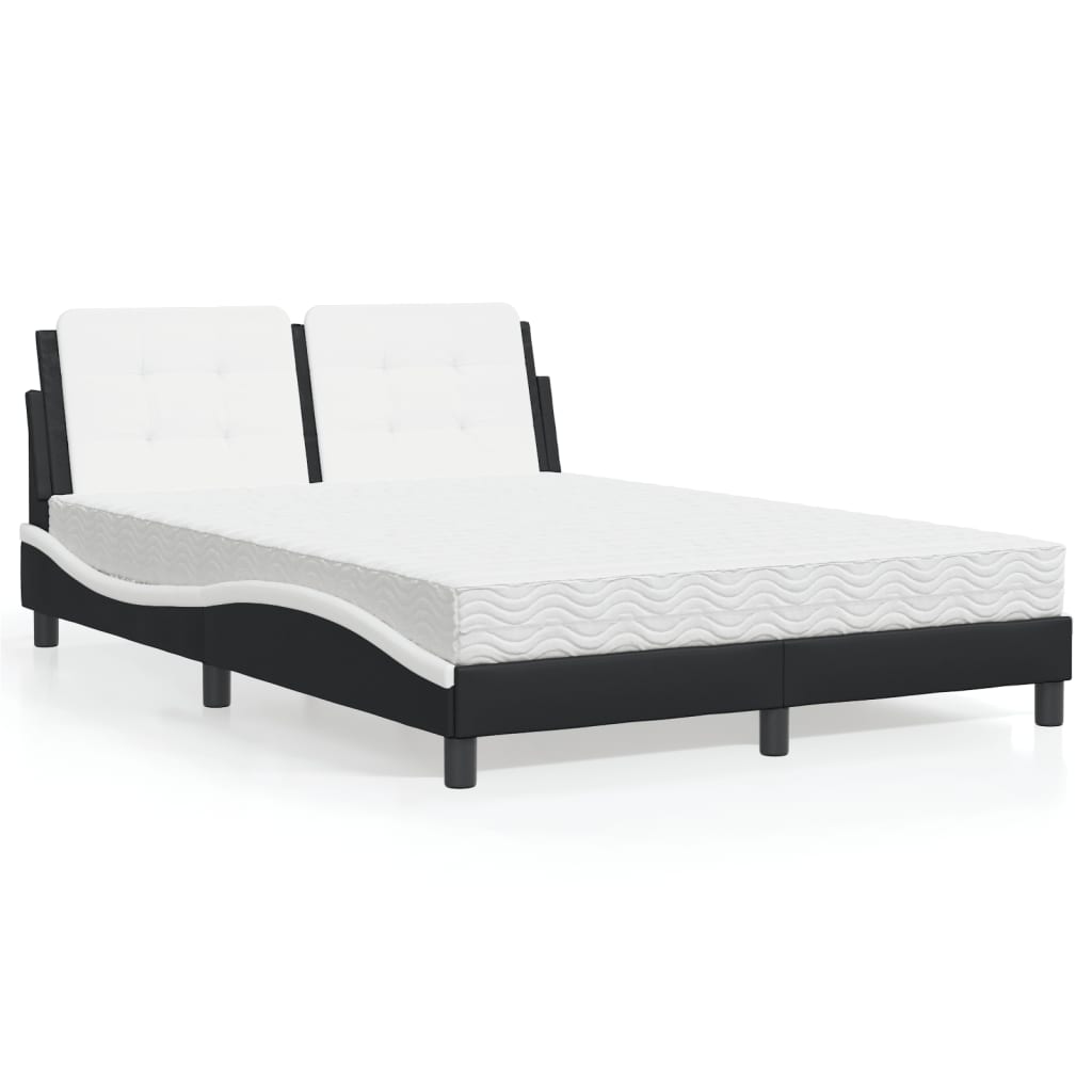 Cama Con Colchón Cuero Sintético