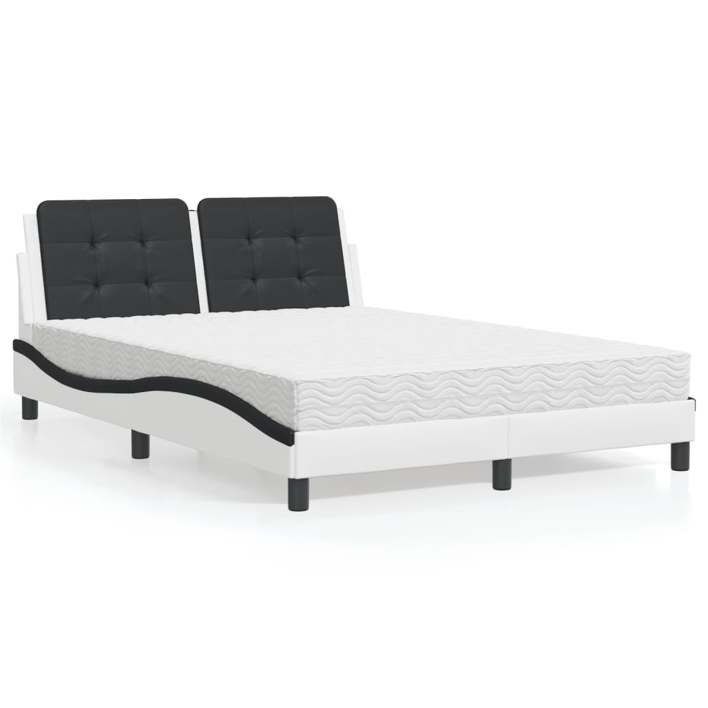 Cama Con Colchón Cuero Sintético