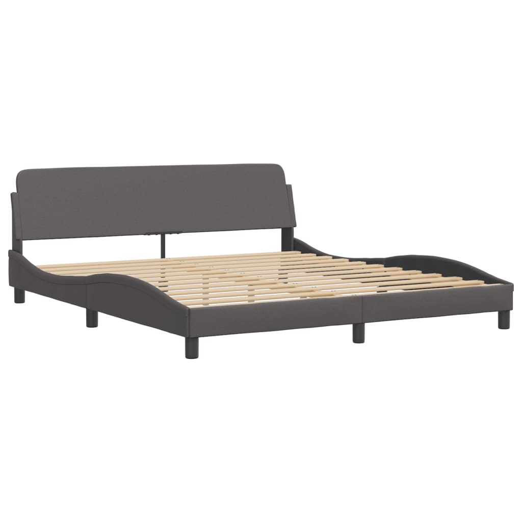 Cama Con Colchón Cuero Sintético