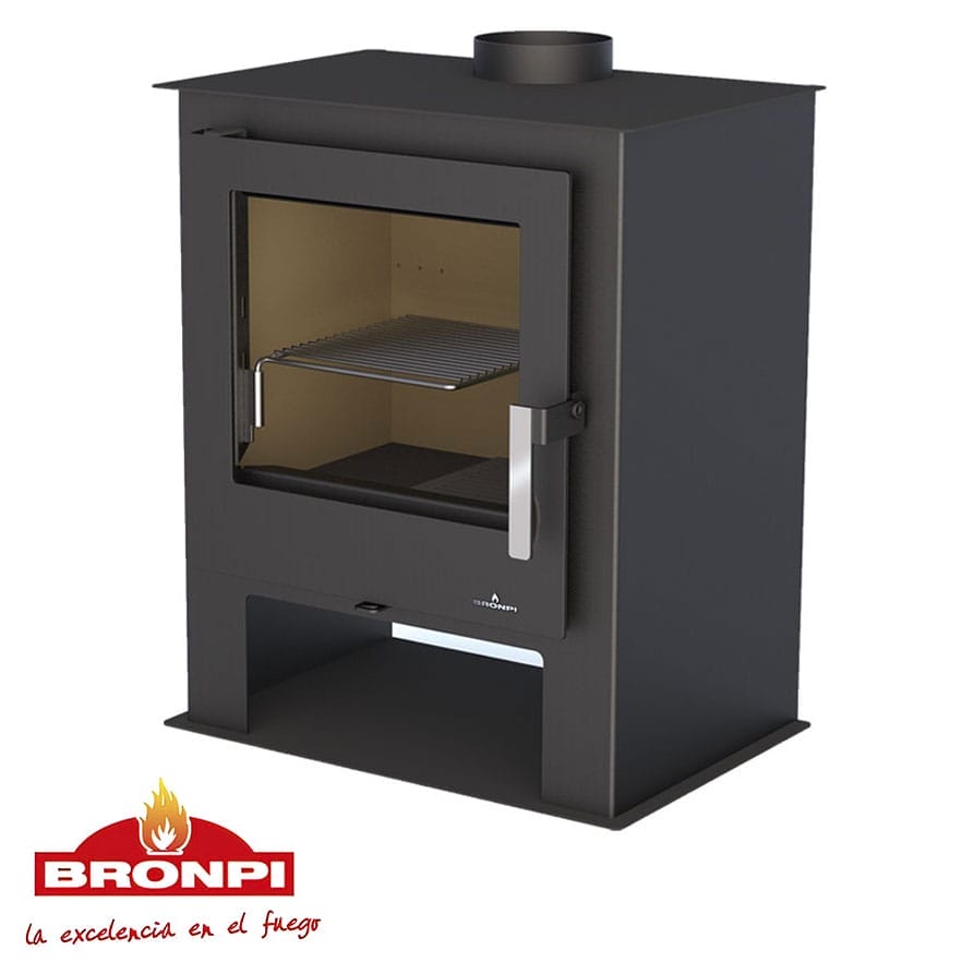 Estufa de Leña Bronpi Modelo Gijón - Akimarket.es