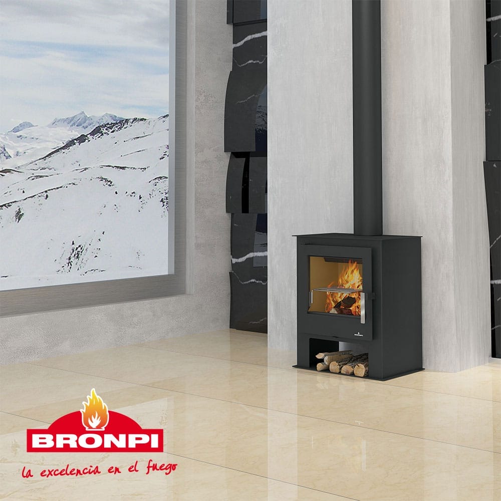 Estufa de Leña Bronpi Modelo Gijón - Akimarket.es