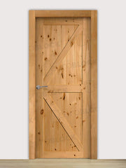 Puerta Maciza Rústica de Madera Ref. OREGÓN